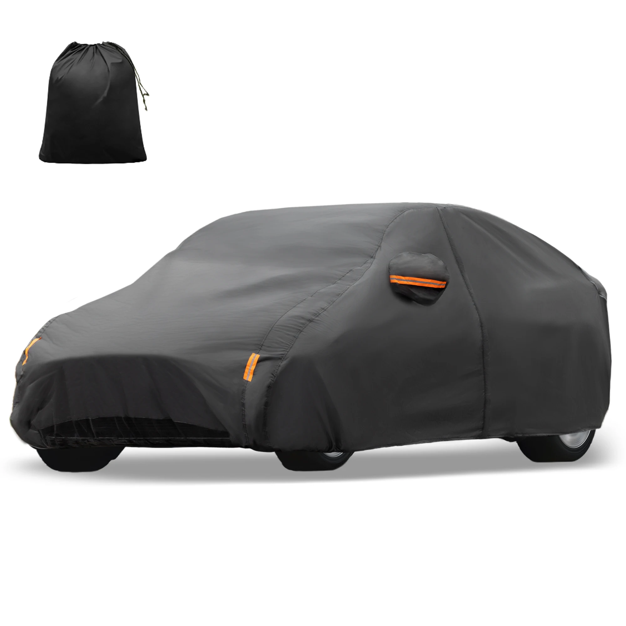 UXCELL Car Cover for Tesla Model Y 2020-2023 210T Polyester Outdoor Full Cover All Weather Waterproof with Driver Door Zipper