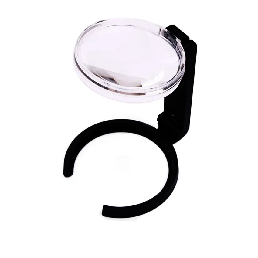 

2.5X Hands Free Folding Loupe Desk Magnifier Magnifying Glass with Stand for Crafts