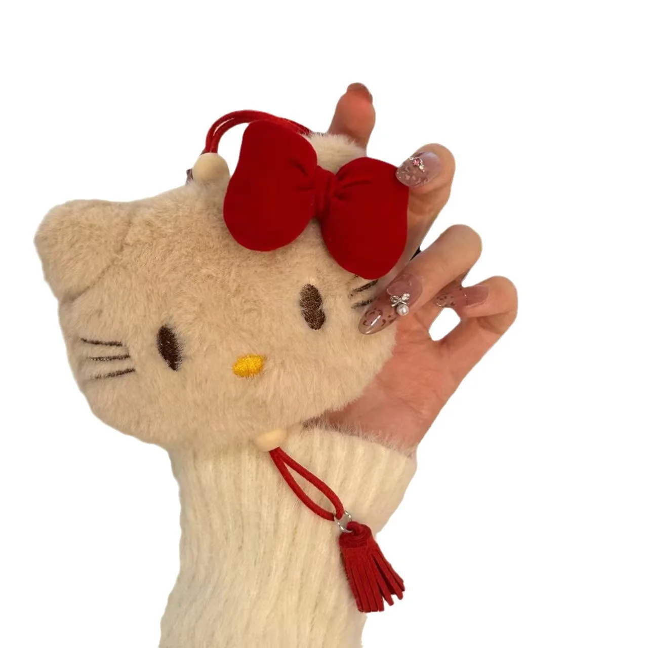 سحر حقيبة هالو كيتي. سحر حقيبة الظهر وحقيبة اليد اللطيفة. سحر حقيبة القوس القط KT الكرتونية اللطيفة على الطراز القديم