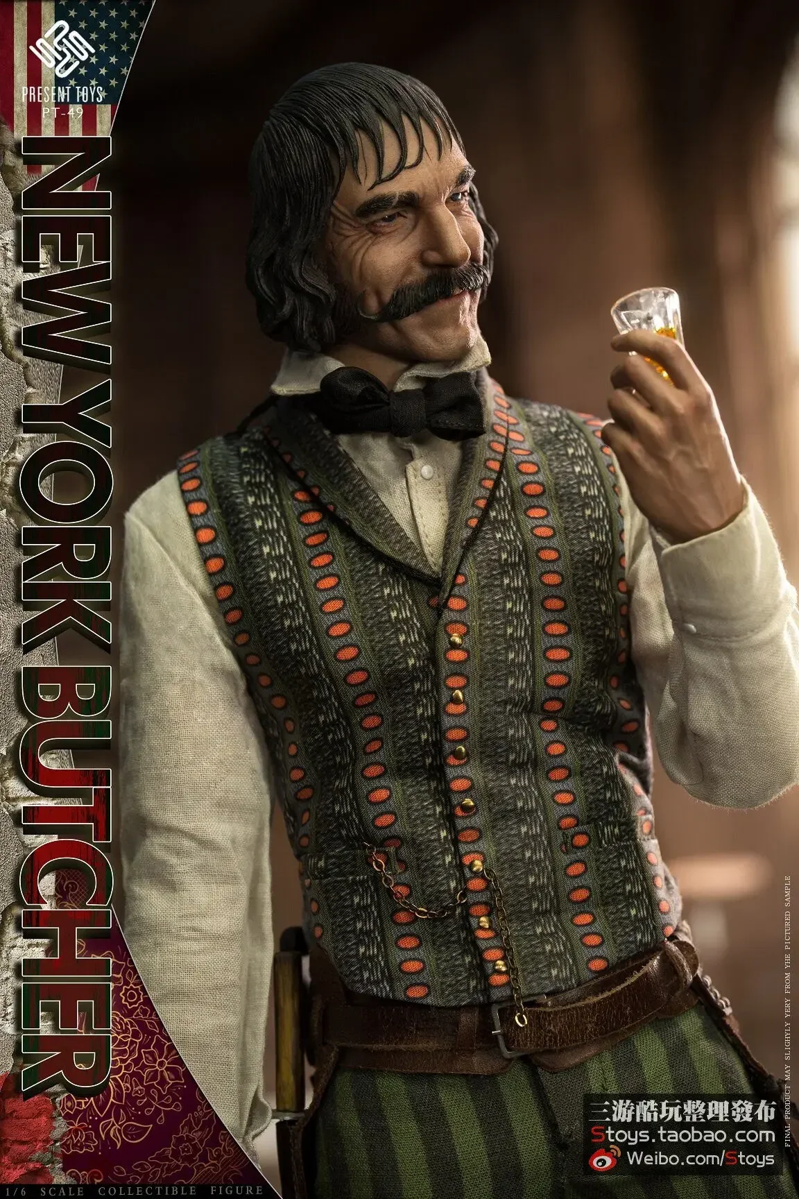In Stock Present TOYS PT-sp49 1:6 New York Gangster New York Butcher Bill Mobile Doll Toy Gift Collection