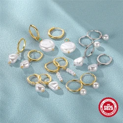 女性のためのスターリングシルバーとパールのイヤリング,イヤリング,リング,ペンダント,ボヘミアンスタイル,925