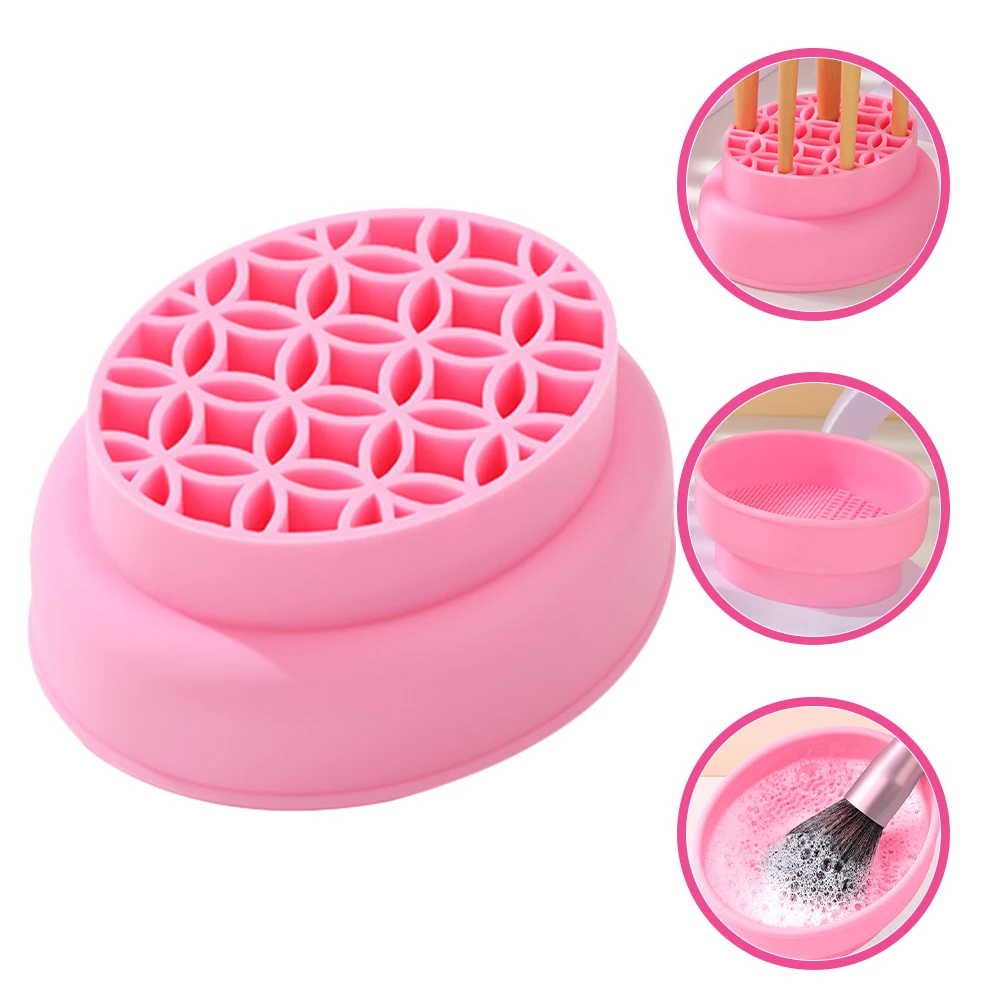 

Make up Brush Cleaning Bowl Makeup Cup Brushes Dryer for Cleaner Drying Rack Basket
