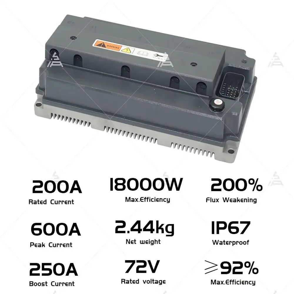 Votol EM200-2SP Controller Kit | QS MOTOR 138 V3 72V 7500W Mid Drive DKD Display New