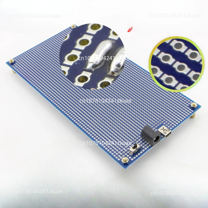 Innovative experimental board universal board bread board Hole hole plate double sided single hole saucer type pad 95*190