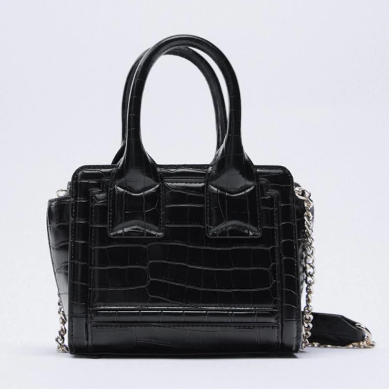 Luxury Alligator Pattern Women Handbag Designer Lady Shoulder Bag Small Square Bag Leisure Crossbody Bag