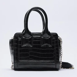 Luxury Alligator Pattern Women Handbag Designer Lady Shoulder Bag Small Square Bag Leisure Crossbody Bag