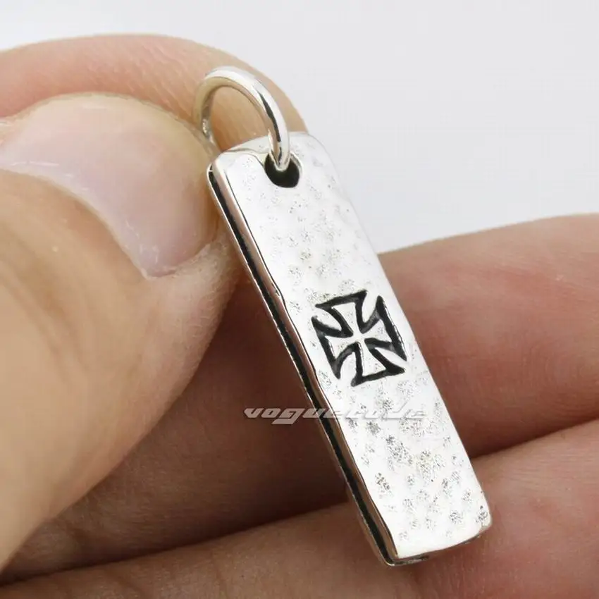 

925 Sterling Silver Charms Little Cross Tarot Card Pendant 8Q019