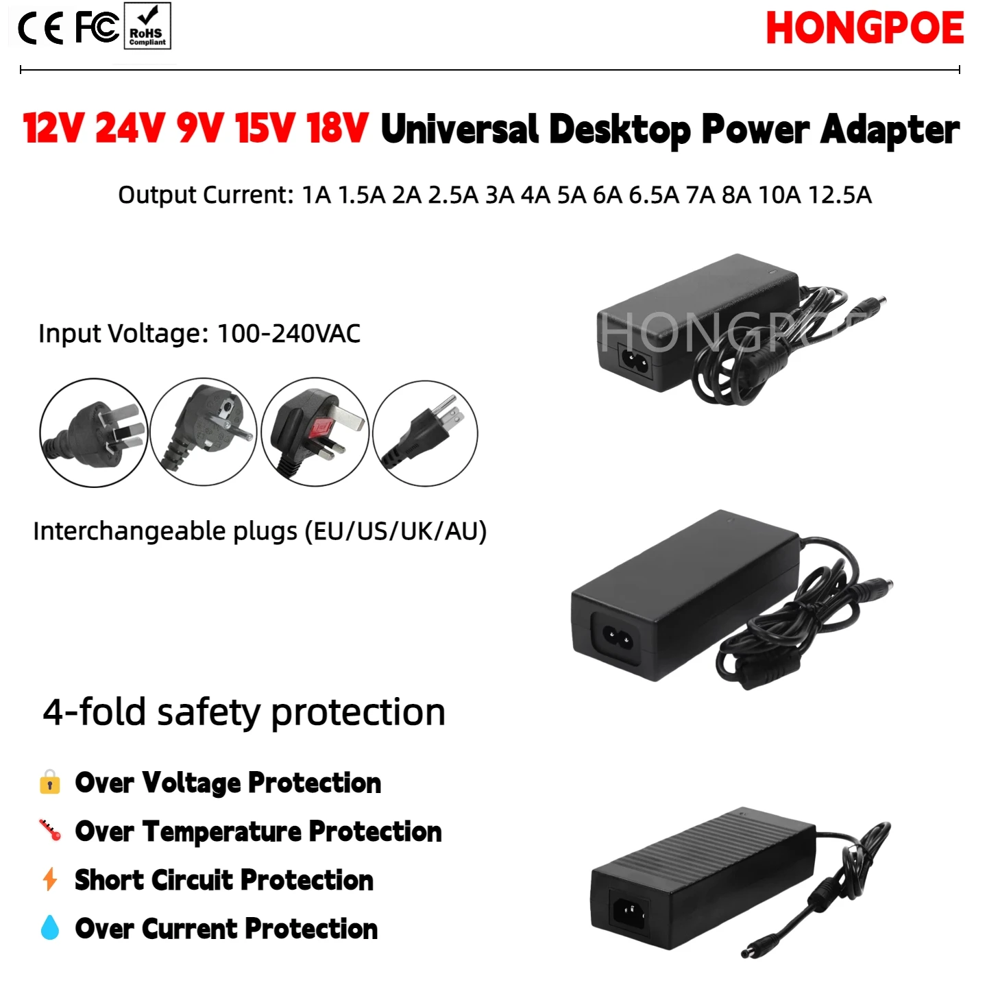 Multi-Voltage 9V 12…