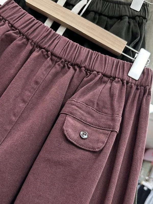 Pantaloni a gamba larga retrò giapponesi Sle Pantaloni larghi a vita alta da donna Casual Versatili Autunno Faion Workwear Sle Taglio dritto