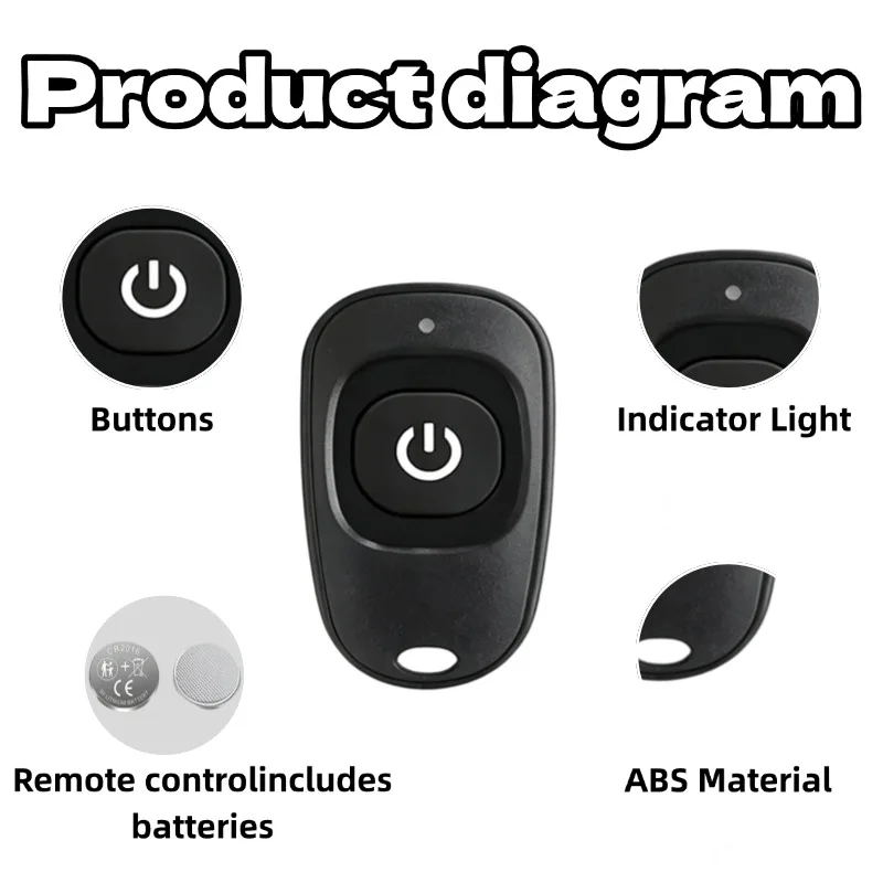 433Mhz Wireless Remote Control EV1527 Learning Code Transmitter 1/2 Buttons DC 12V 24V 10A RF Relay Receiver Switch 1 Channel