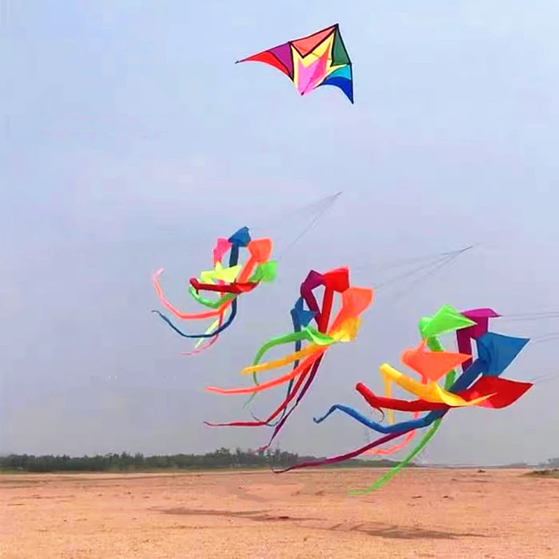 600cm arco-íris pipas windsock kite carretel voador ripstop náilon pipa diversão ao ar livre brinquedos esportivos profissional pipa ao ar livre parapente