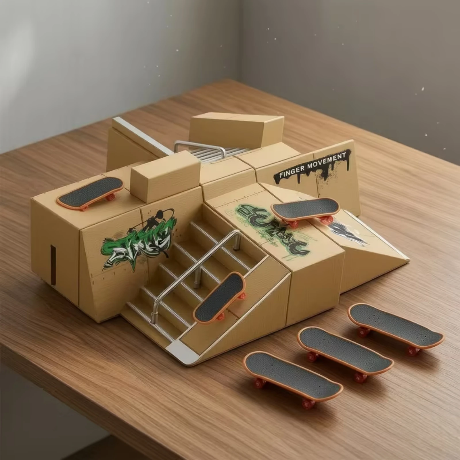 parque-de-treinamento-para-skate-de-dedo-com-corrimaos-de-metal-conjunto-esportivo-em-miniatura