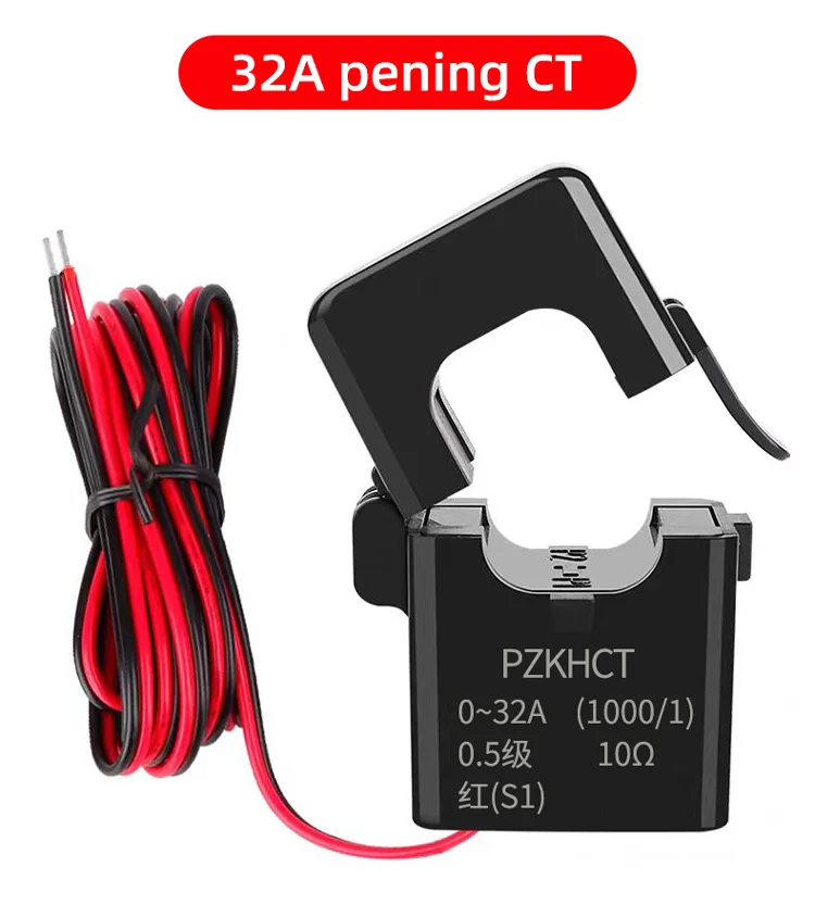 Hochstabiler geteilter Kernstromwandler, offener Typ, Spule CT, AC 32 A, 63 A, 100 A, 500 A, Klemmsensor – Detail 13