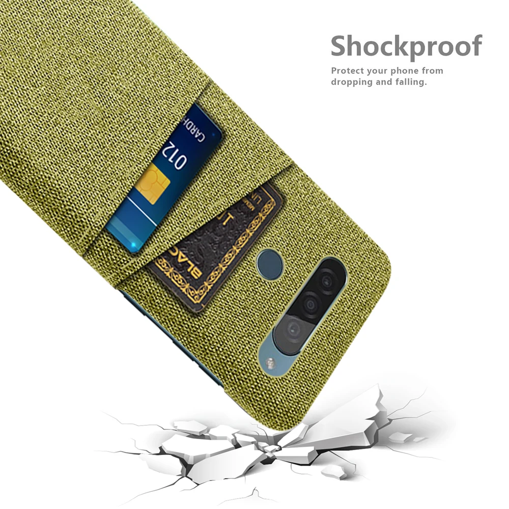G8 ThinQ For LG G8 ThinQ Case Luxury Fabric Dual Card Phone Cover for LG G8s ThinQ LGG8 G 8 Cases Coque for LG G8S ThinQ Funda