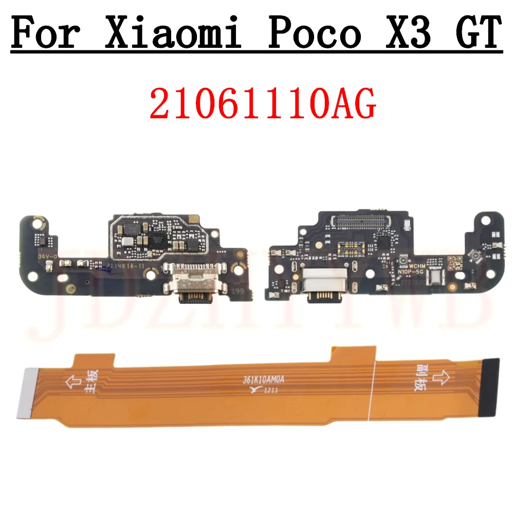 

USB Charging Dock For Xiaomi Poco X3 GT X3GT Charger Board Connector Port Motherboard Flex Cable Microphone Type C Tail Plug