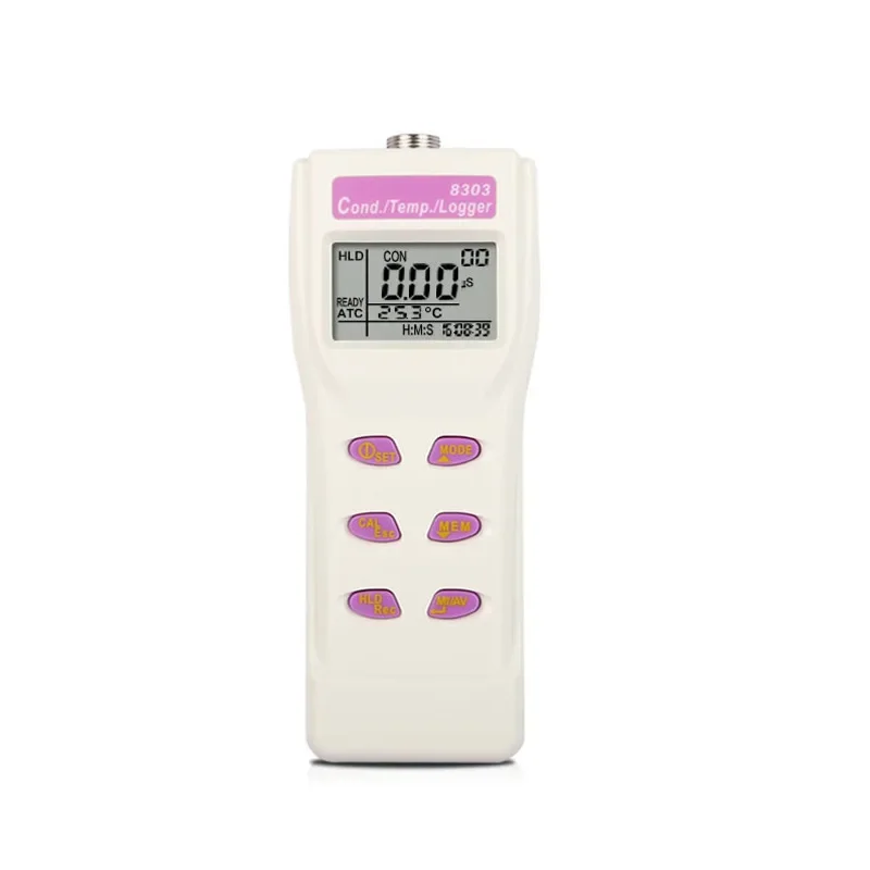 AZ8303 Conductivity Meter Water Quality Detector 99 Points Memory 0~1999 US/CM Conductivity and Temperature Aquaculture Farm