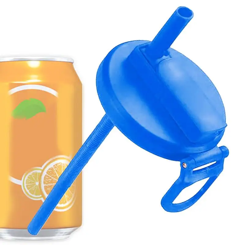 

Soda Can Lids Multipurpose Soda Can Topper Soda Can Covers Lids Beer Can Cover Soda Can Tops with Straw for Camping Picnics