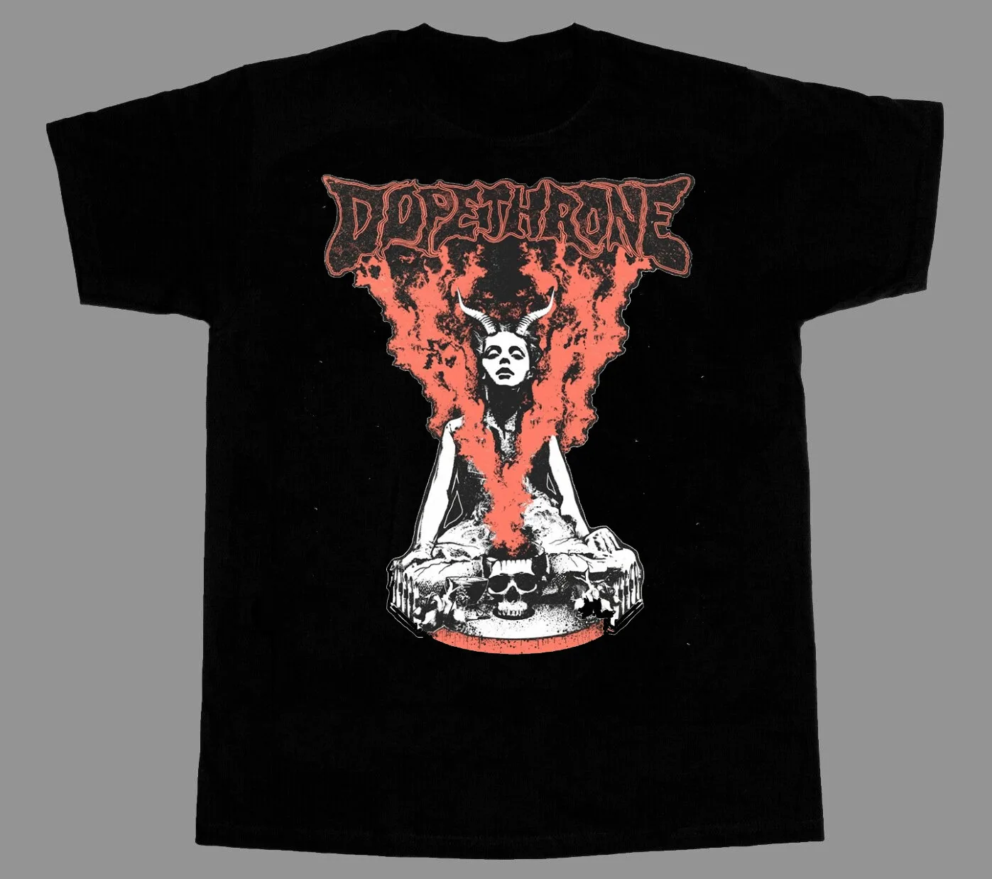 

Dopethrone band черная хлопковая футболка унисекс всех размеров от S до 5XL