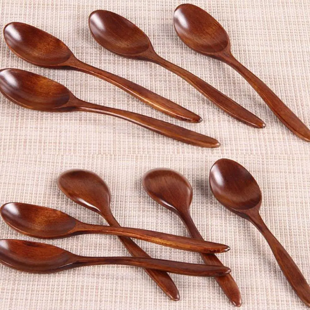 Japanese Style Dessert Spoons Kitchen Tools Wooden Spoon Tea Spoon Coffee Spoon Tableware