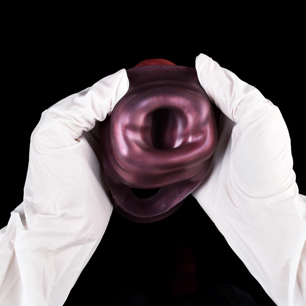 FRRK Animal Texture Penis Sleeve Enlargement Fantasy Octopus Cock Sheath Silicone Horse Adults Sex Toys with Knot for Couple λλ