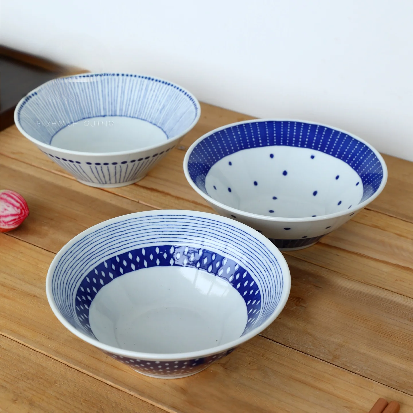 

Large Cerc Underglaze Bowl Japanese Sle Cerc Soup Bowl Noodle Bowl Multi-Purpose Home Dining Utensils