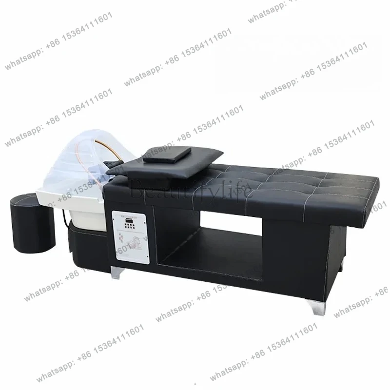D30High-end Thai shampoo bed Barber shop Beauty salon Ear fumigation massage with water heater head treatment bed