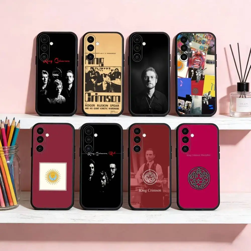 

Band K-King Crimson Phone Case For Samsung Galaxy A91,80,73,72 ,71,53,52,32 ,31,22,21s,20,Soft Black Case