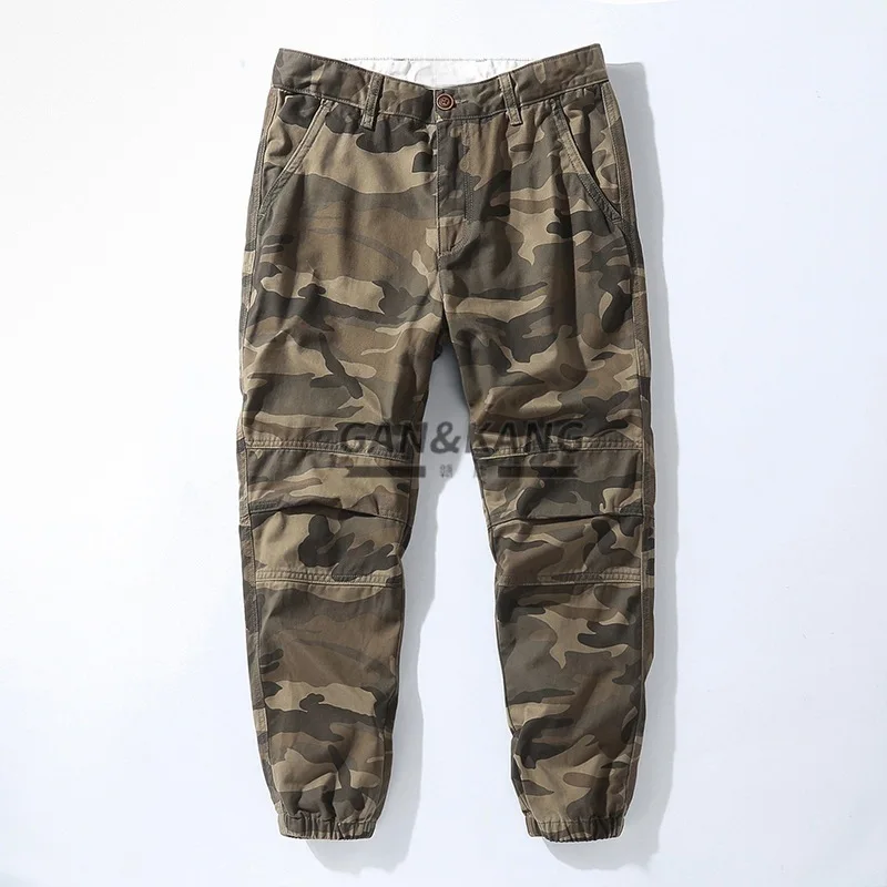 

Легкие хлопковые камуфляжные брюки для мужчин на весну-лето, свободного кроя, спортивные, повседневные, джоггеры, рабочие брюки
