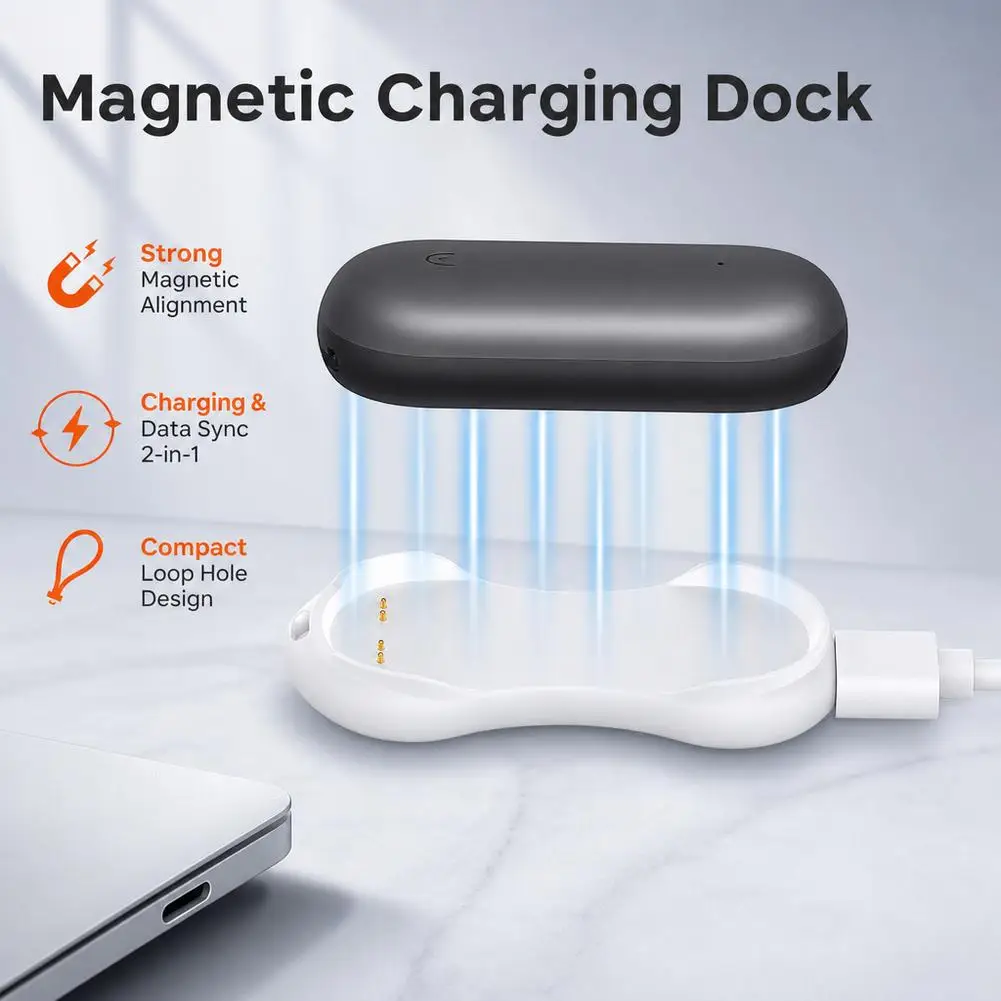 For PLAUD Notepin Ai/S Ai Magnetic Charging Base Charging Cable Voice Recorder Machine Data Transfer Strong Magnetic Charger