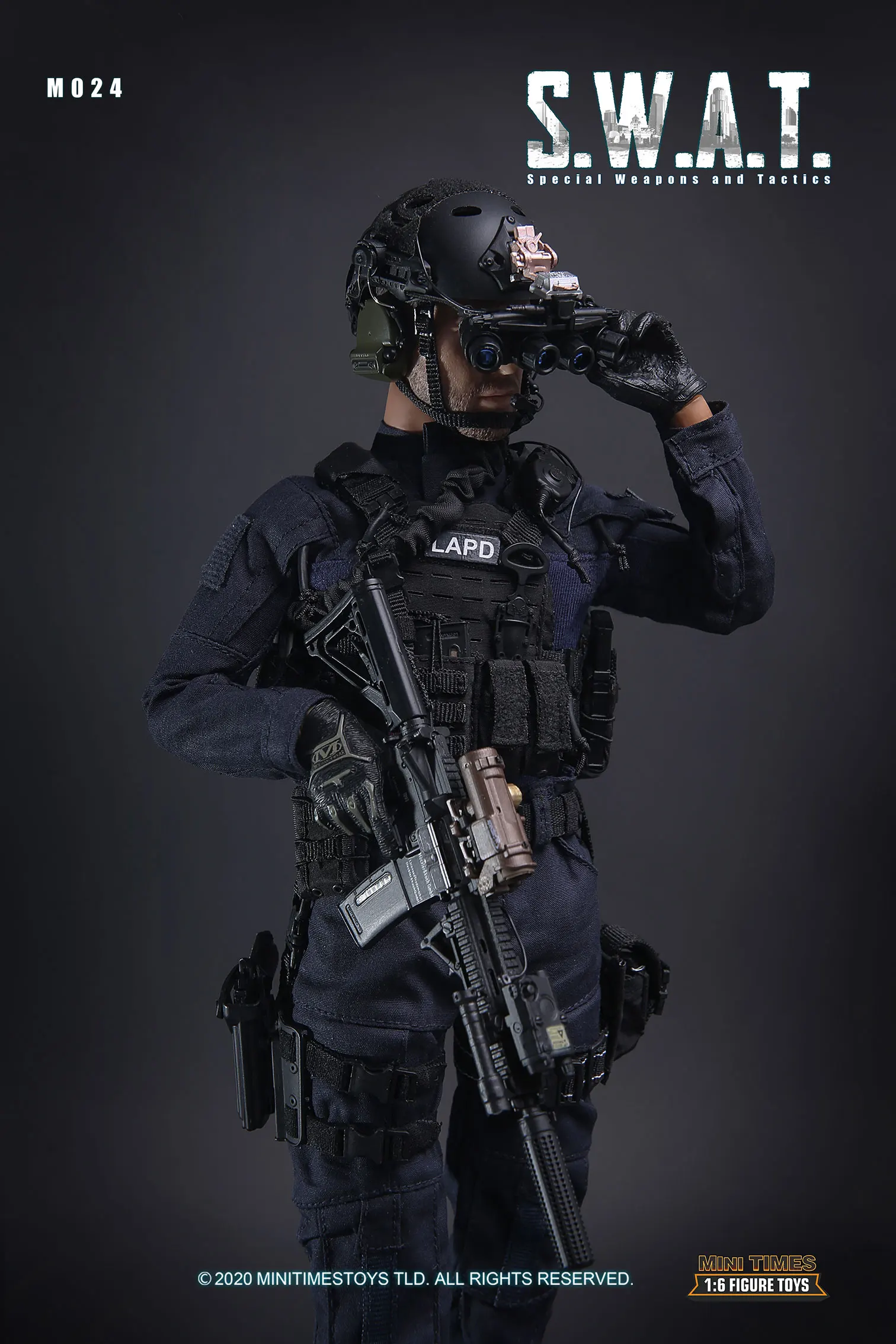 ViiKONDO M024 Minitimes 1/6 Action Figure Modelo US SWAT LAPD Força Especial 12 polegadas Brinquedo Soldado Exército Homens Conjunto Completo Militar Coletar