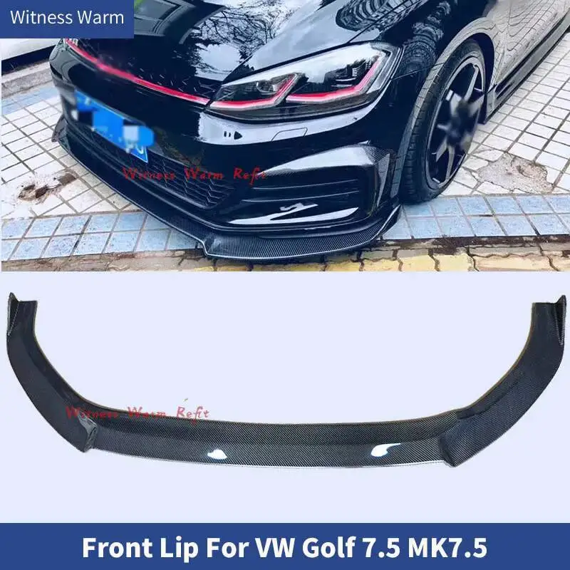 Pare-chocs avant en fibre de carbone Frp pour Volkswagen, pare-chocs avant pour Volkswagen Golf 7.5, MkPirGti, r-line 2018, 2019, 2020, séparateurs Jules Spomicrophone