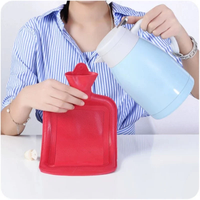 1PC 500ml Water Injection Rubber Hot Water Bottle Thick Hot Water Bottle Winter Warm Water Bag Hand Feet Warmer Water Bottle