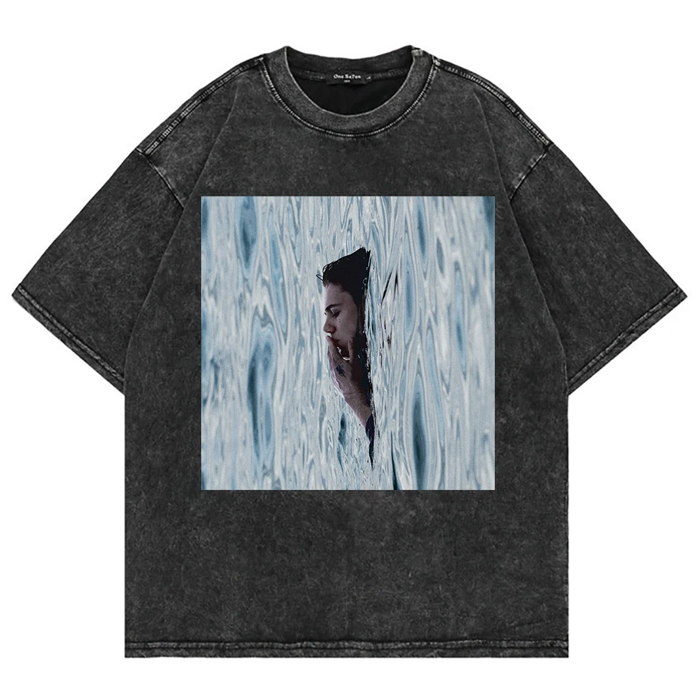 

Футболка The Kid LAROI с коротким рукавом и круглым вырезом в стиле Y2K, мужская одежда, новинка, топы и футболки, мужская футболка, Camisetas