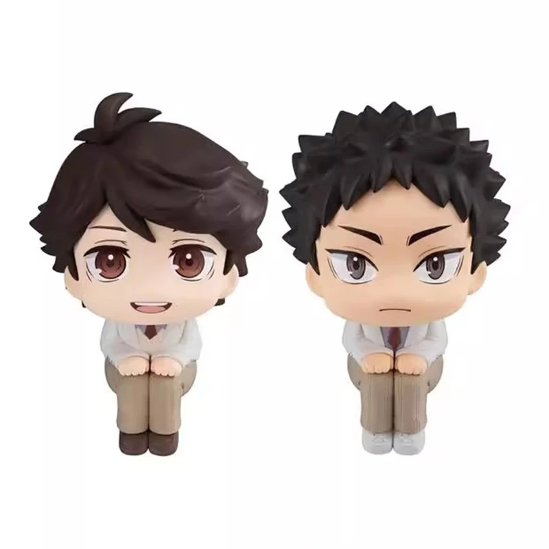 10cm Oikawa Tooru figura Haikyuu Anime Figure Iwaizumi Hajime Look Up Action Figurine Pvc Model Collection ornamento bambola giocattoli