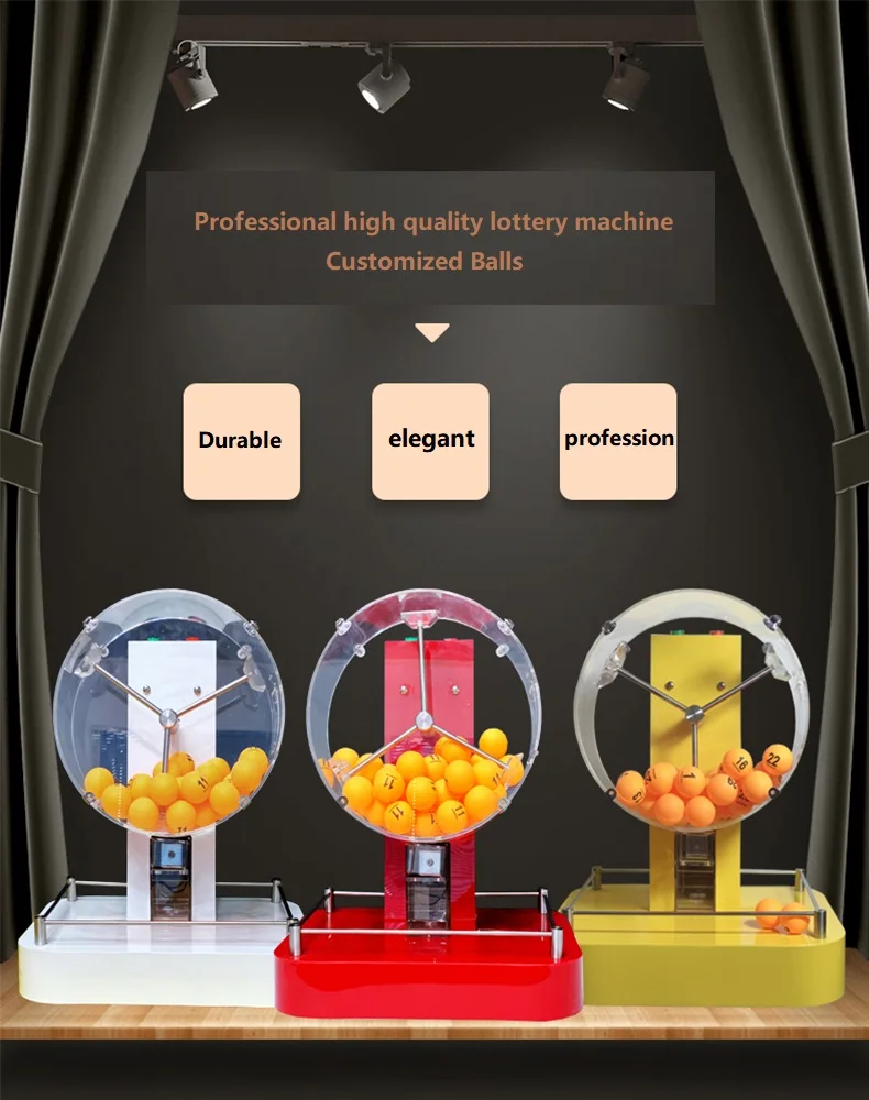 人気沸騰中！電動アクリル製抽選機 自動ビンゴケージ 幸運ゲーム機