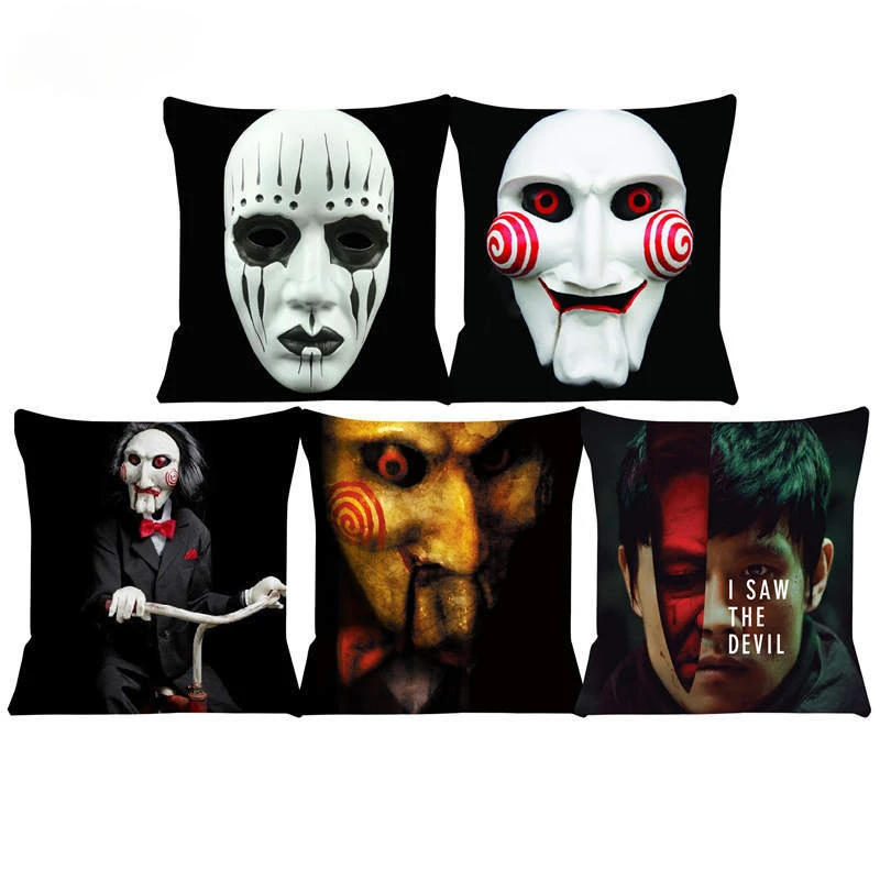 45x45cm Saw Cushion Cover Orphan Pillow Cases Anime Chair Car Sofa Pillow Cover Home Decorative Pillow