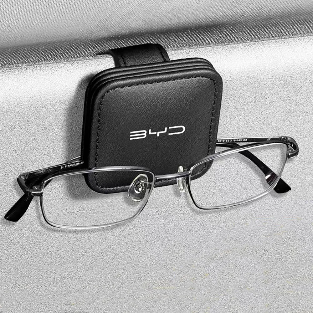 Car Eyeglass Holder Glasses Storage Clip Auto Accessories For BYD Atto 3 Act Tang F3 E6 Yuan Song Plus EV F0 Qin Han Dolphin S6