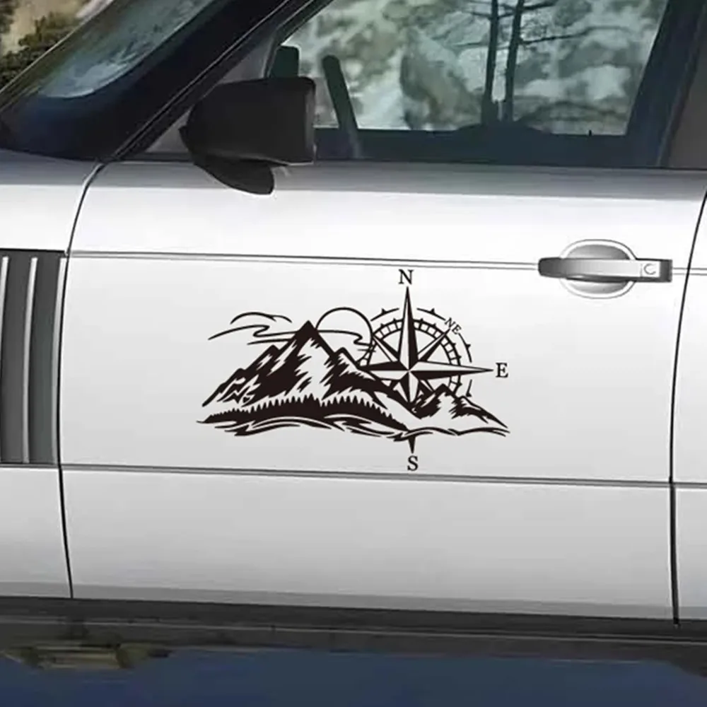 

Виниловая наклейка с изображением компаса и мультяшного персонажа Evening Breeze, 1 шт., съемная, водонепроницаемая, для автомобиля, грузовика, мотоцикла, ноутбука