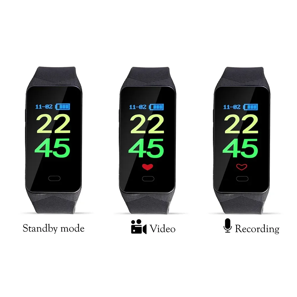 Bracelet Camera Recorder Watch Recorder Watch HD Noise Reduction Voice Activated Wristband Camera Recorder Bracelet for Meeting