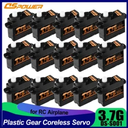 1/5/10/20PCS DSpower 3.7g Digital Servo Micro Mini Coreless JR/JST Plug for RC Car Airplanes Boat Fixwing Helicopter Accessories