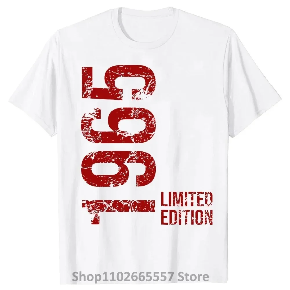 Awesome Vintage 1965 Cotton Men\'s T-shirt Graphic Streetwear Short Sleeve Birthday Gifts Summer Style LIMITED EDITION