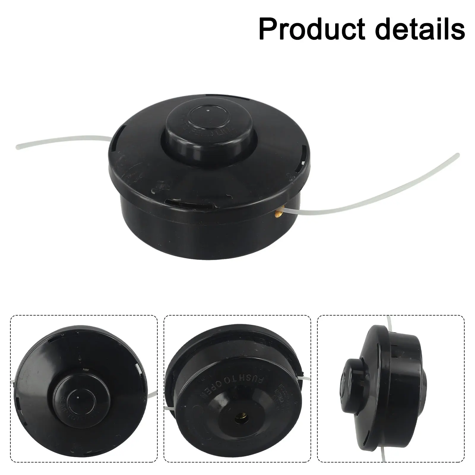 Trimmer Head Compatible with M10 x 1.25 LHF Petrol Cutters Bump Feed with 2.4mm Double Line 110mm Diameter for Grass Trimming