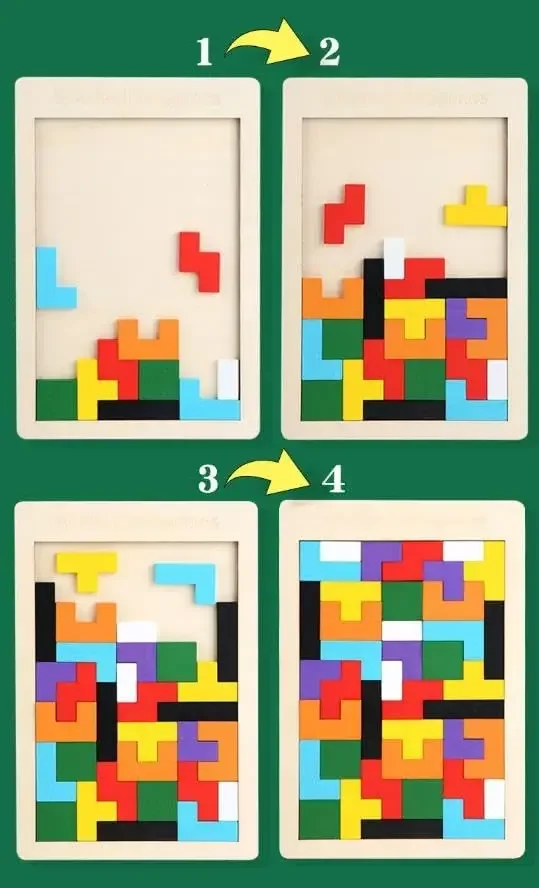 Planche de Puzzle, blocs de construction, bricolage, Collection de panneaux intelligents, cadeau créatif, jouets en bois, jeux pour enfants