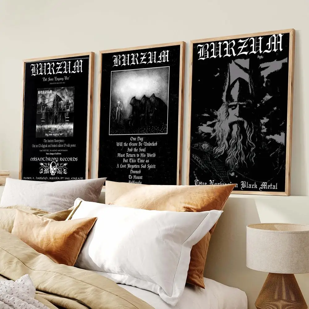 Dark Ambient Band B-Burzum Filosofem Poster Modern Aesthetic Wall Art Print Trendy Bedroom Home Decor Gift