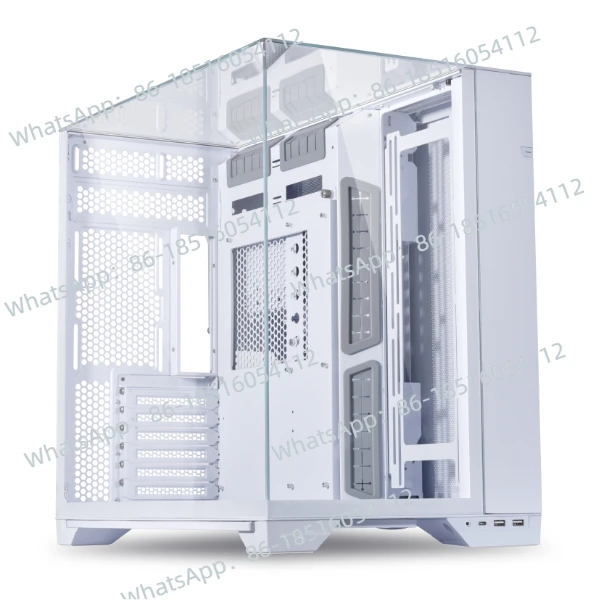 

LIAN LI O11 VISION PC CASE Tower Chassis 3 SIDES of GLASS COLUMNLESS DESIGN ENHANCED MODULARITY 3 SPACES for RADIATORS