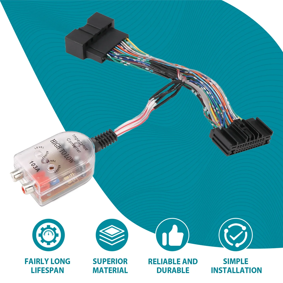Classico per Ford 2011-2018 Factory Radio Aggiungi un cablaggio plug and play dell'adattatore dell'amplificatore subwoofer