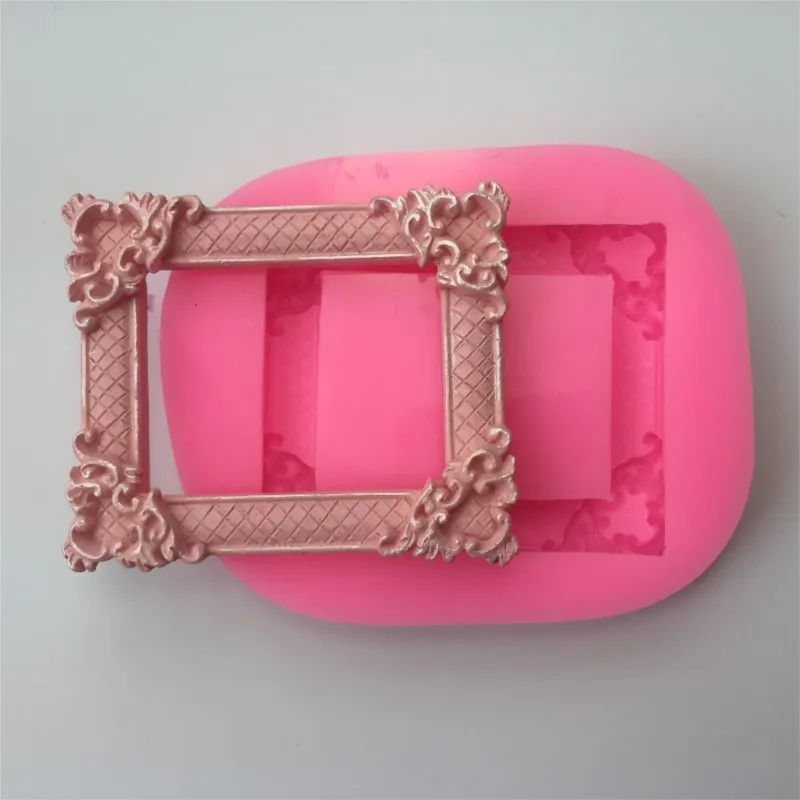

Photo Frame Picture Frame Chocolate Silicone Fondant Cake Decorating Mold Baking Mold Cookware Tool Bakeware Tool Moulds PRZY