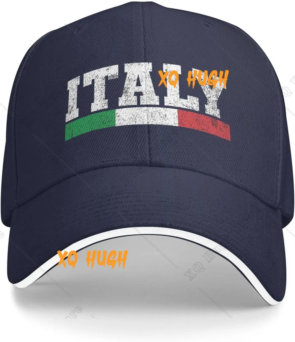 Italy Flag Italian Snapback Cap Casual Polo Hats Adjustable Baseball Cap Bill Cap for Women Men