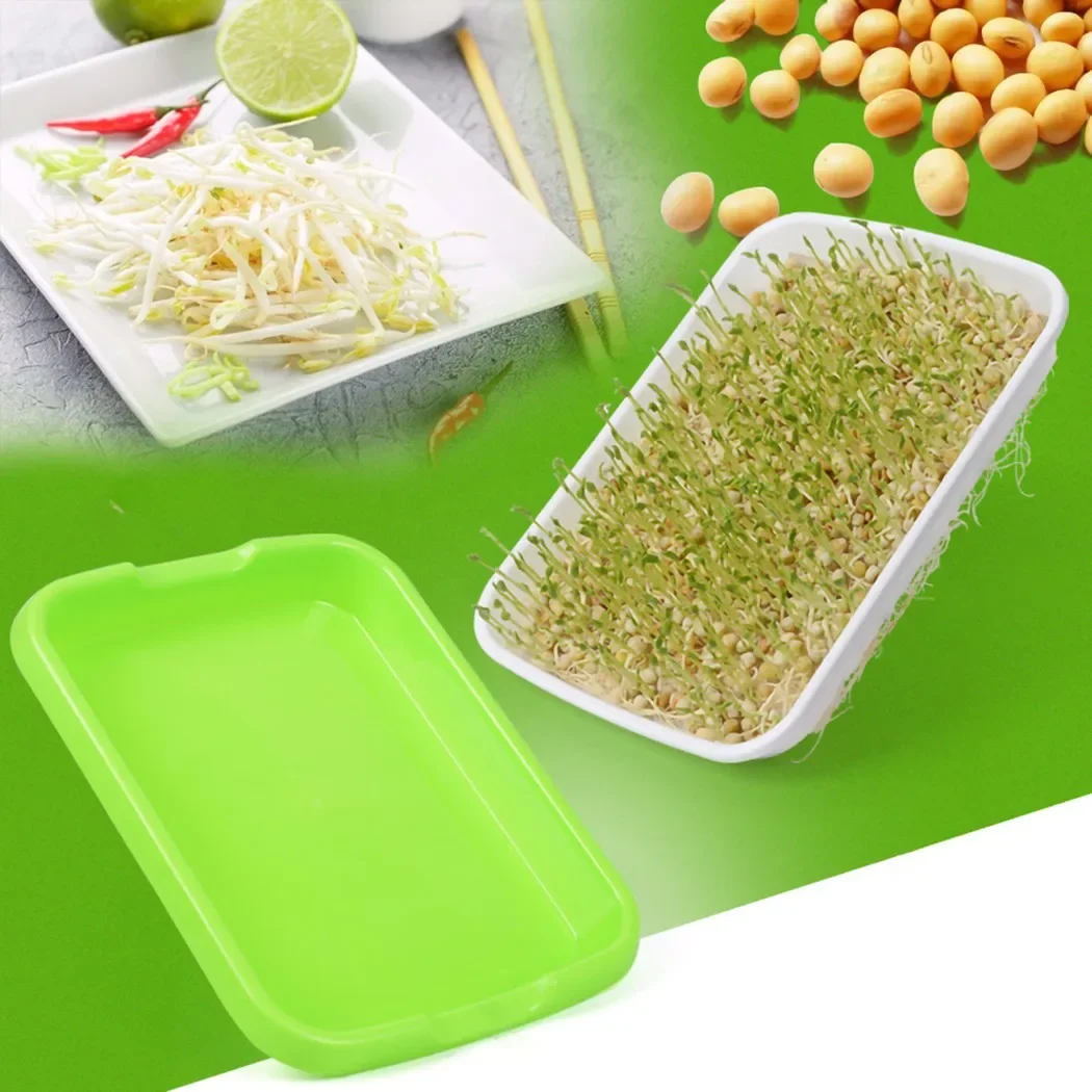 Microgreens-bandeja hidropónica para sistemas hidropónicos, sistema hidropónico para brotes hortícolas, bandeja para jardín, guardería en maceta