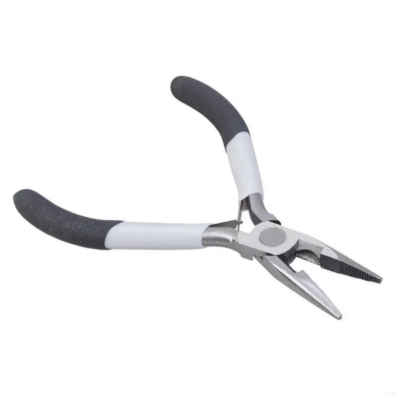 P82E Multipurpose Mini Wire Cutters Flat Nose Extended Needle Wire Binding Pliers Suitable for Jewelry Making & Rings Opening